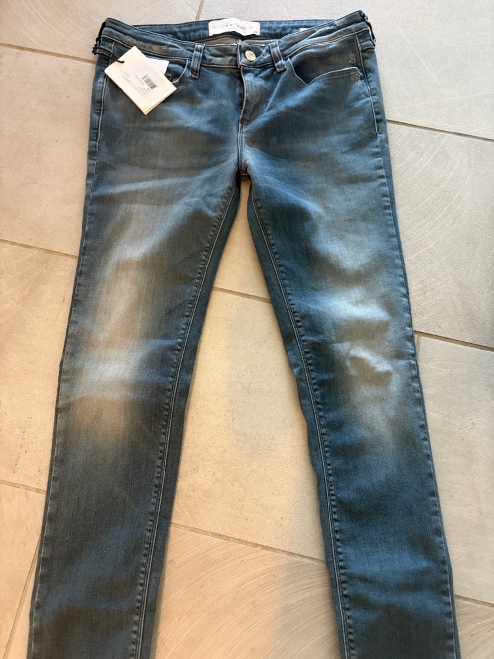 NWT IRO Women's Skinny Jeans in Stone Denim Blue Wash 28 Kim